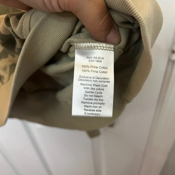 ATM Anthony Thomas Melillo Men's Pique Camo Sweatshirt XL - Picture 6 of 6